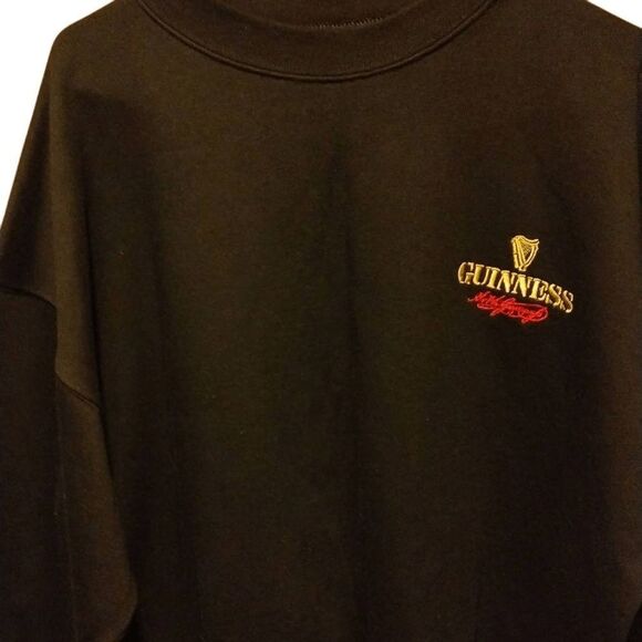 NWOT Guinness Sweatshirt by Guinness XL Black and Thick Warm - Picture 9 of 13